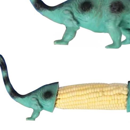 Держатели для початков кукурузы, стилизованные под динозавра, многоразовые зубцы для барбекю, зажимы для початков кукурузы для детей и взрослых, столовые приборы, аксессуары