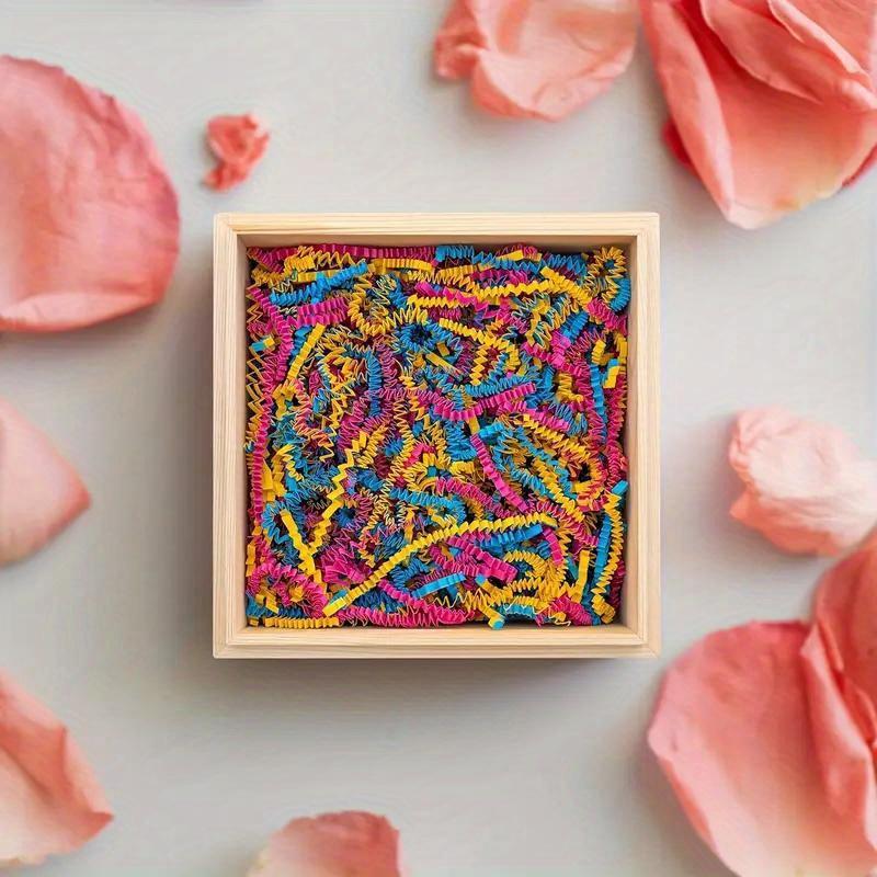 2000 г/упаковка многоцветный гофрированный бумажный наполнитель для подарочных корзин, коробок, упаковки, измельченной бумаги, наполнитель для подарочной упаковки и упаковки