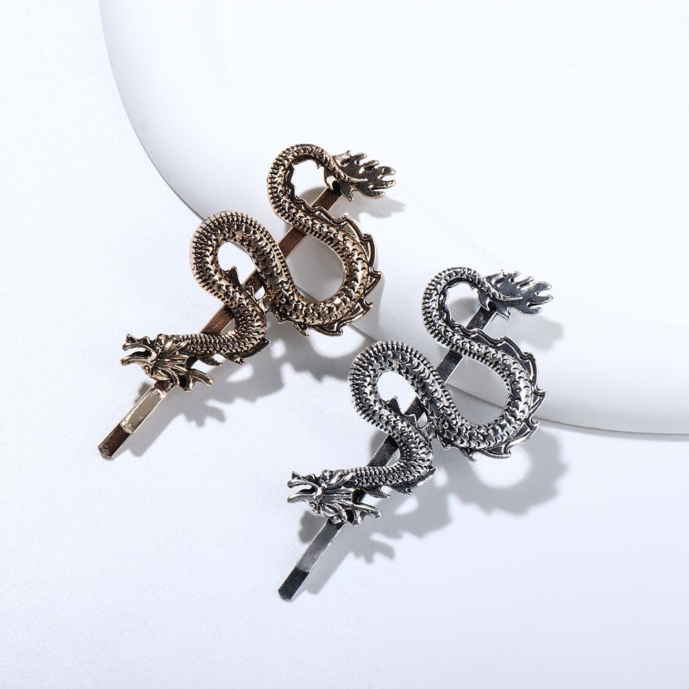 Girls Hairpin Dragon Shape Hairpin Female Hair Accessories Metal Hair Clip Chinese Style Headwear