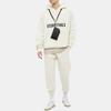 Fear of God Essentials Knit Hoodie with Alphabet Logo Jacquard Men Tops Buttercream FOG-FW21-1229