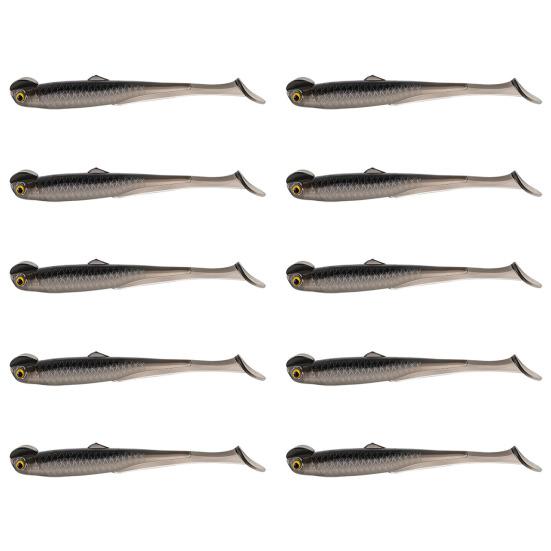 10 шт. Рыболовные приманки Мягкие приманки Реалистичный вид Естественная игра T-образный хвост Искусственные приманки Свимбейты Рыболовные снасти