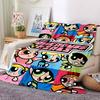 1pc Powerpuff Girls Flannel Blanket, Soft Skin Friendly with Digital Printing, Various Sizes Available for Family, Friends, Birthday