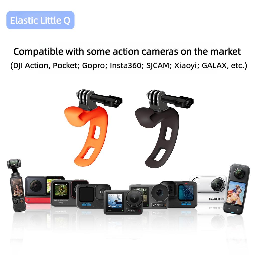 Ronkoen Action Camera Adjustable Silicone Mount Mini Flexible Bracket For Gopro Insta360 DJI Action Camera Accessories