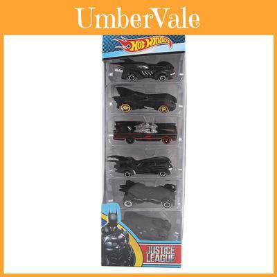 Классический набор из 6 литых машинок Hot Wheels Dc Comics Batman Batmobile для детей и взрослых