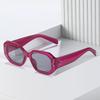 Модные солнцезащитные очки 2023 года с заклепками, полигональной квадратной формы - стиль колор-блок для женщин