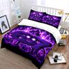 "Purple Smiling 67 Flame Set" Bedding Duvet Cover Set Duvet Cover Pillowcases (1 * Duvet Cover 2 * Pillowcases, without duvet insert)
