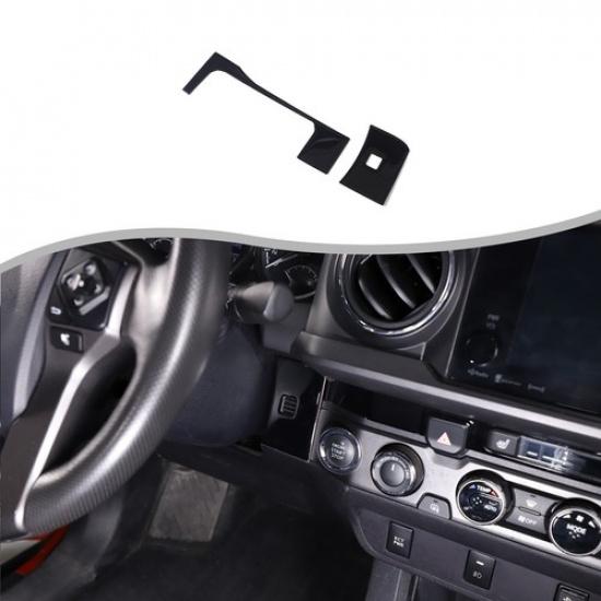 Наклейка-молдинг на панель боковой части приборной панели Piano Black для Toyota Tacoma 2016-22
