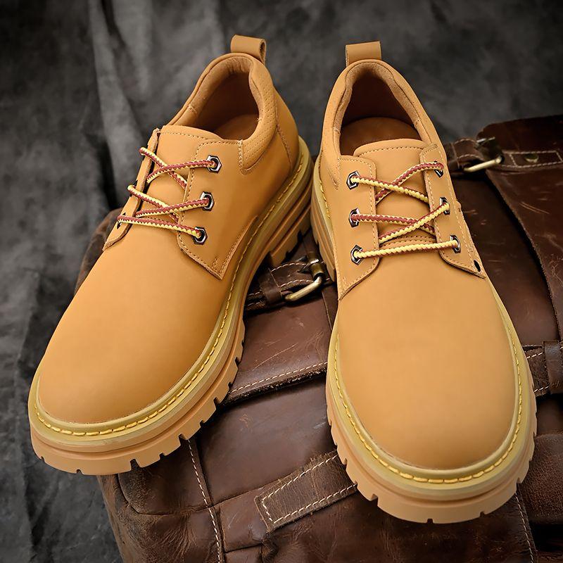 Кожаные ботинки martin Мужские низкие рабочие ботинки