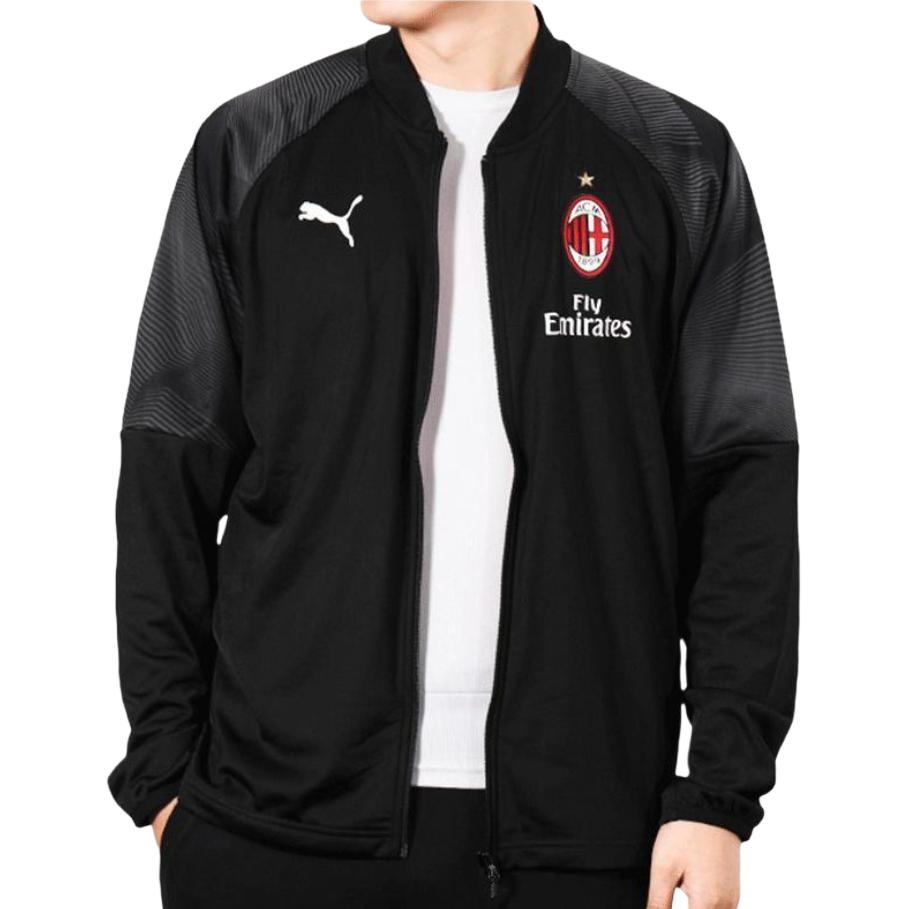 Puma Принтованная куртка в стиле колор-блок с бейсбольным воротником, повседневная, куртка игрока «Манчестер Сити», унисекс, черная 754864-01