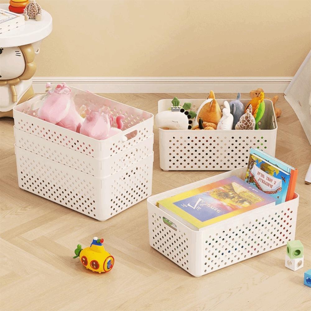 Stackable Toy Storage Basket Plastic Fruit Cleaning Basket Home Organization