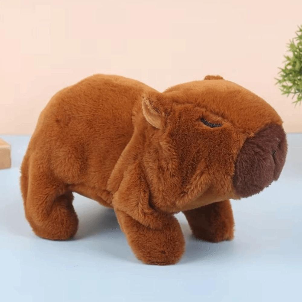Can Walking Electronic Plush Capybara Toy Walk Squeak Capybara Action Figure  Kids Girl Boy