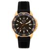 Marine Star Black Silicone Strap Brown Dial Precisionist Quartz Diver's 200M 98B421 Men's Watch