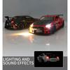 1/24 Skyline Ares Nissan GTR R34 R35 литой спортивный автомобиль модель литой металл гоночный автомобиль модель имитация звука света детские игрушки подарок