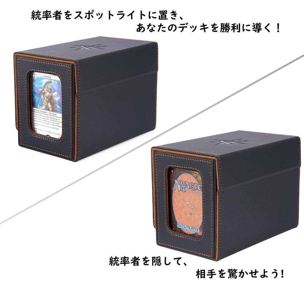 Venssu Deck Trading Card Card Display Dice Holds 200 Includes 2 Dividers and 1 Magnetic Compatible with Pokemon Duema Various Card Game Sleeves