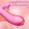 2 In 1 Licking Machine Vibrator For Women Clitoris Stimulator G-Spot Powerful Vibro Dildo Wand Female Clit Sucker Adult Sex Toys