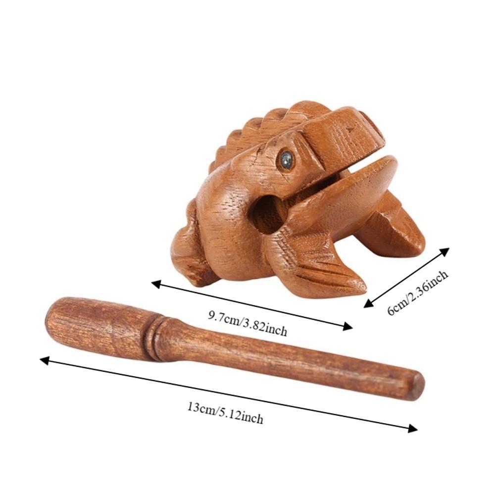 Solid Wood Carved Wooden Lucky Frog Wooden Solid Wood Carved Frog Home Decor