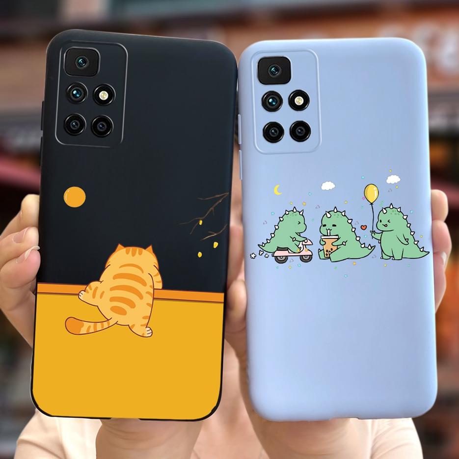 Для Xiaomi Redmi 10 2022 Чехол Милые Астронавты Мультяшная Крышка Мягкий Силиконовый Чехол Для Телефона Для Redmi 10 Prime Redmi10 Задняя Крышка Coque