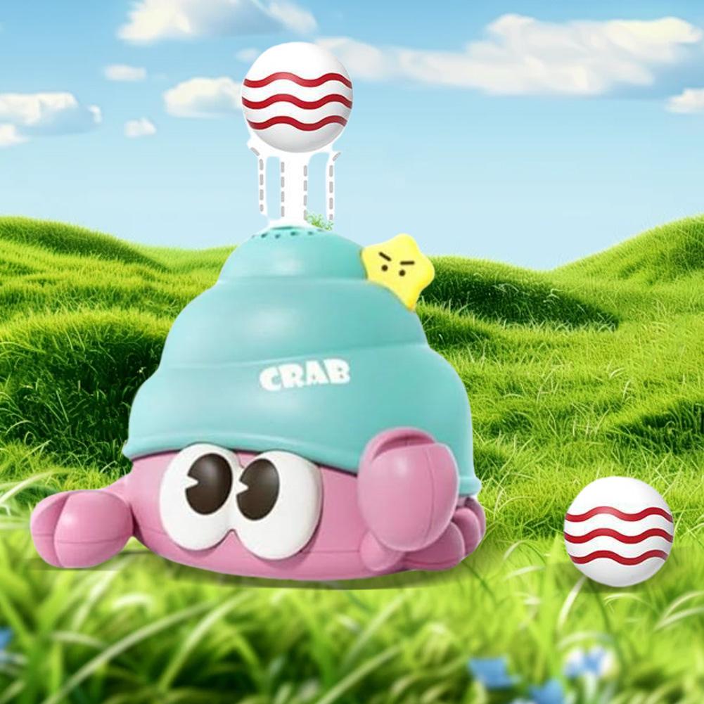 Божья коровка/рак-отшельник, милая игрушка-надуватель с 2 мячами, забавная игрушка для ползания, сенсорные игрушки, игровая машина для надувания мячей, подарок на день рождения
