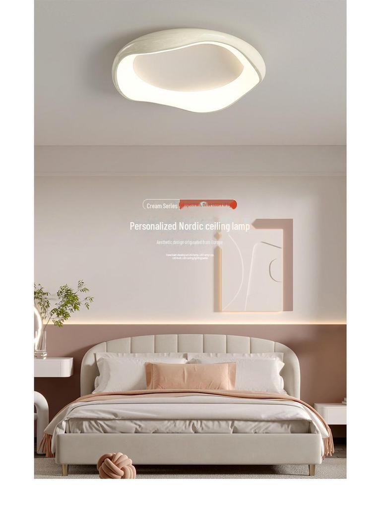 Потолочный светильник Nordic Bauhaus Cream — высококачественный, защитный для глаз, креативный дизайн для спальни и кабинета