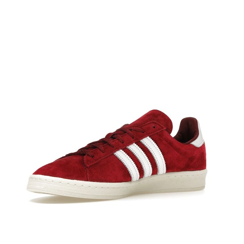 Adidas Университетские бордовые кроссовки унисекс Campus 80s Red Cloud-White Off-White GX9404