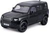 Bburago Engine Room Open Version 2022 Land Rover Defender 110 Black Mini Car Diecast Car Finished Product BK [Limited Product] 1/25 18-21101