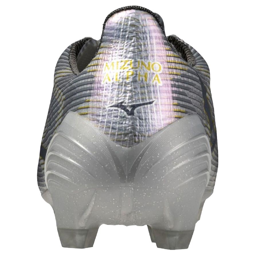 Mizuno Alpha 2 Anti Slip Wear Resistant Soccer Shoes Unisex Silver Gray Mizuno P1GA256004