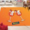 A-Aperol Rug for Bedroom S-Spritz Theme Carpet for Teens Office Area Large Decor Carpet for Dining LivingRoom Playroom Floor Mat