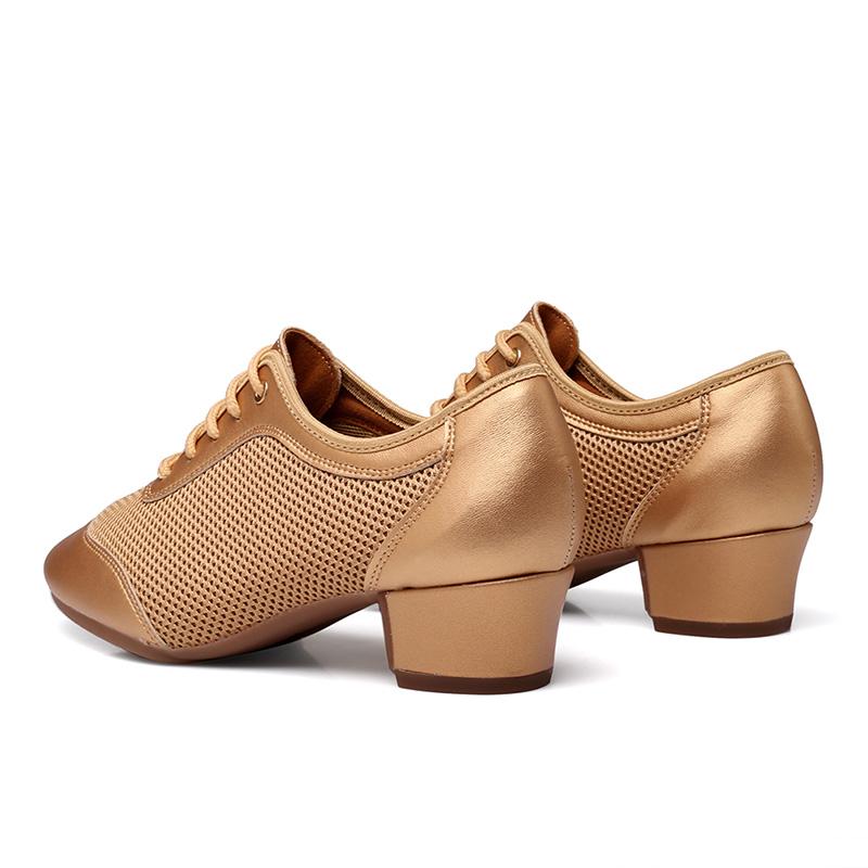 Mesh Women Latin Dance Shoes Breath Teachers Shoes Jazz Dance Sneakers Heel Height 3.5cm