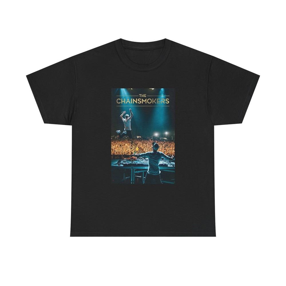 The Chainsmokers Tshirt Retro Concert Tour Merch EDM DJ Unisex Heavy Cotton Tee Unisex T-Shirt