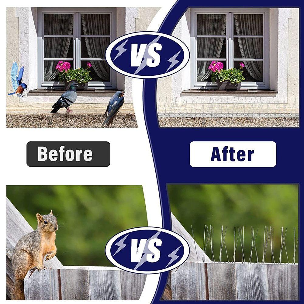 Простая установка отпугиватель птиц Устойчивость к ржавчине Игла для отпугивания птиц Устройство против птиц