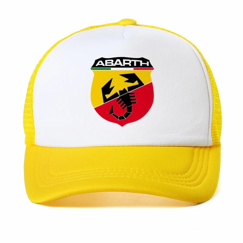 Abarth Scorpion Racing cap Unisex Women Trucker hat Classic Fashion Adjustable Baseball caps summer Mesh breathable cap Casquette
