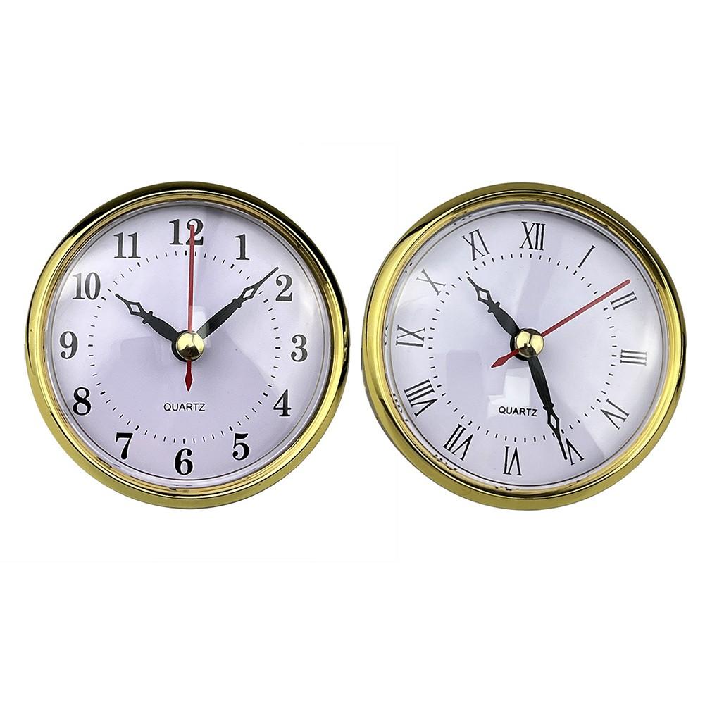 DIY 80 мм кварцевые часы вставка механизм арабские римские цифры запасные части