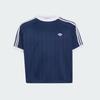 adidas Короткая футболка в полоску