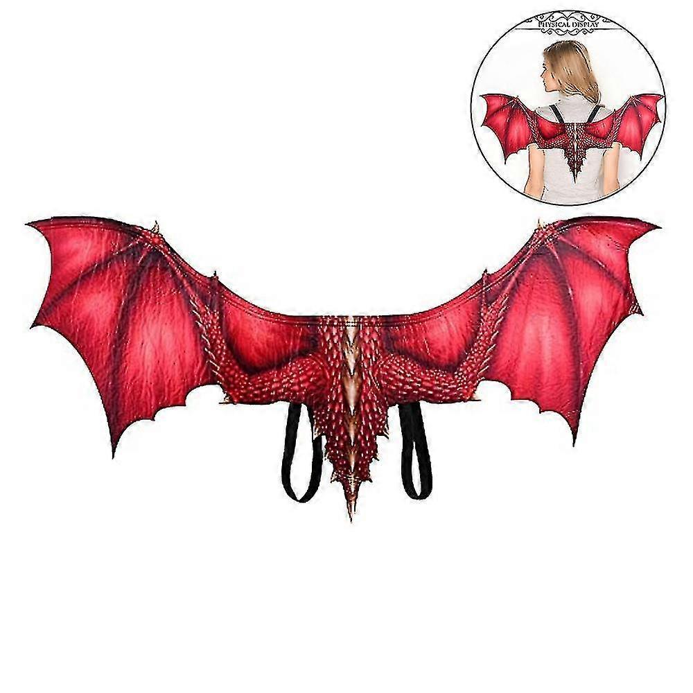 Adult Non-woven Dragon Wings Cosplay Props-red