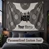 Custom Name Text Tapestry,Linkin Park Decorative Wall Hanging, Background Tapestry For Home Bedroom