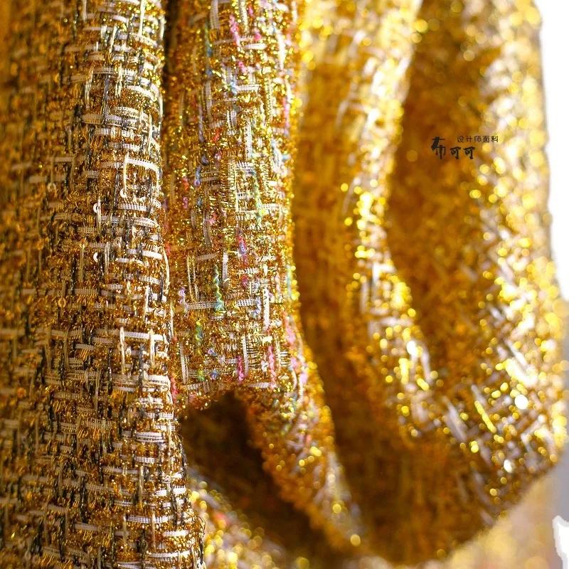 50x145 см тканая плотная цветочная ткань в европейском и американском стиле со знаменитостями, дизайнерская ткань класса люкс с небольшим ароматом