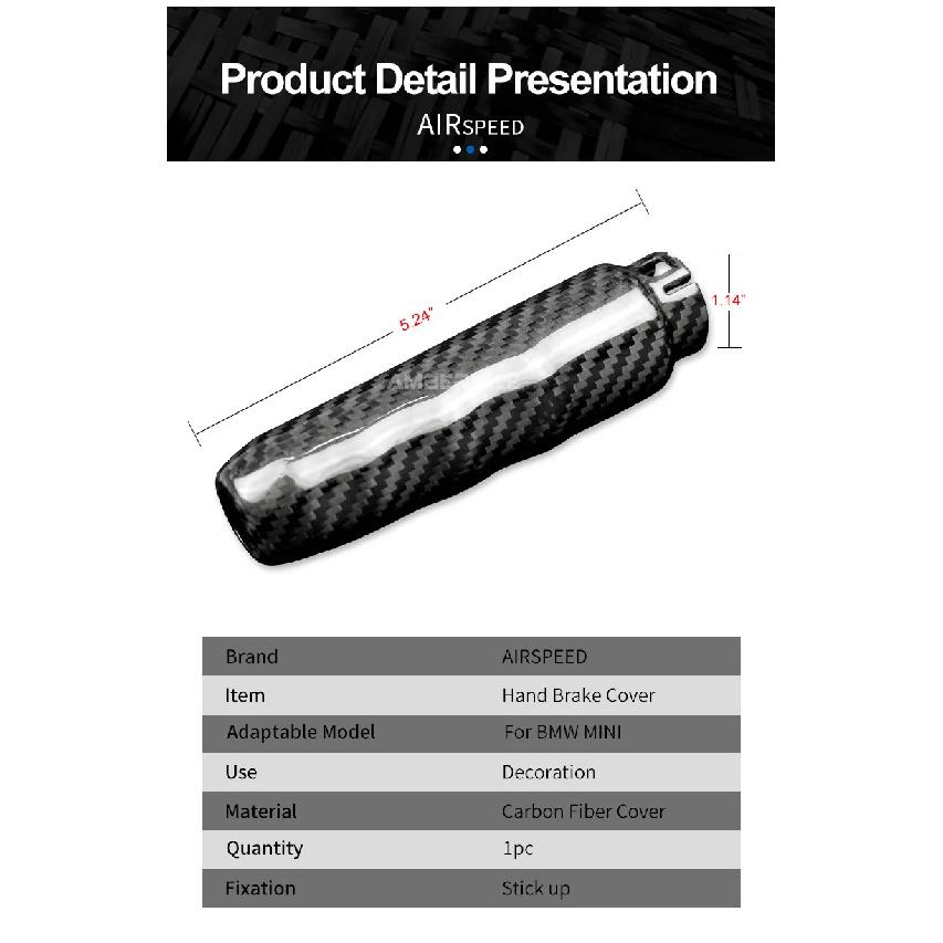 AMBERMILE Жесткое Углеродное Волокно для Mini Cooper F55 Hardtop F57 F56 Hatchback Аксессуары Интерьер Автомобиля Рукоятка Ручного Тормоза Чехлы Отделка