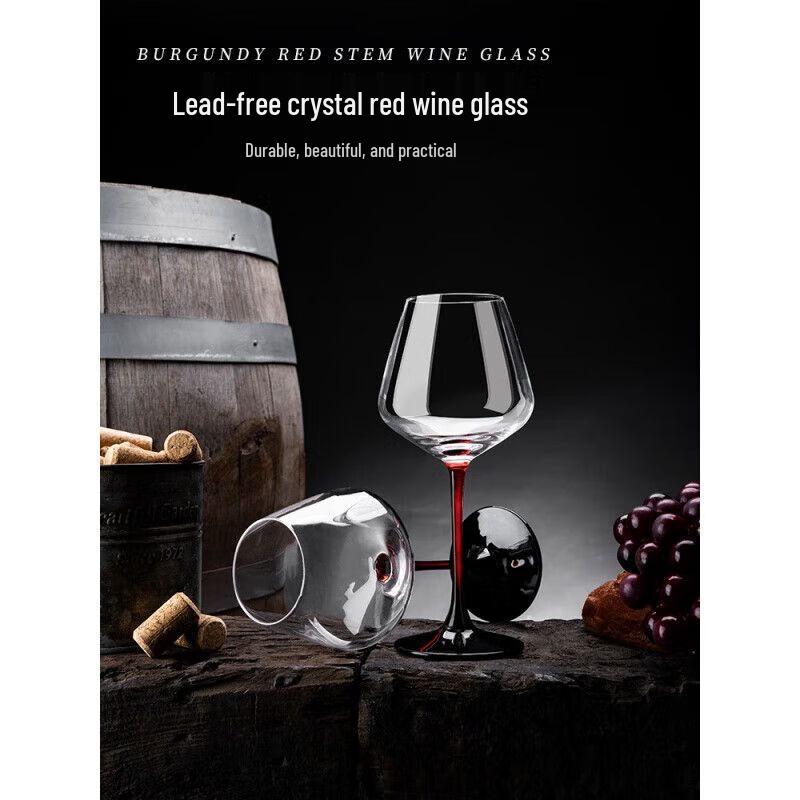 Роскошный набор хрустальных бокалов для бордового вина