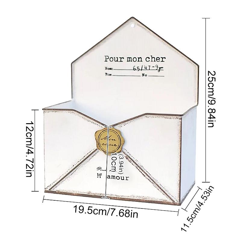 1 шт. конверт стиль сделать старый сад украшение оригинальный горшок классический настенный железный ящик для цветов