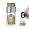 300ML Tea Water Bottle High Borosilicate Glass Double Layer Tea Water Cup Infuser Tumbler Drinkware Water Bottle With Tea Filter