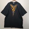 Crazy Shirts Гавайи Крылатый Череп Племенная Футболка XXL Черная Золотая Y2K Гранж Готика