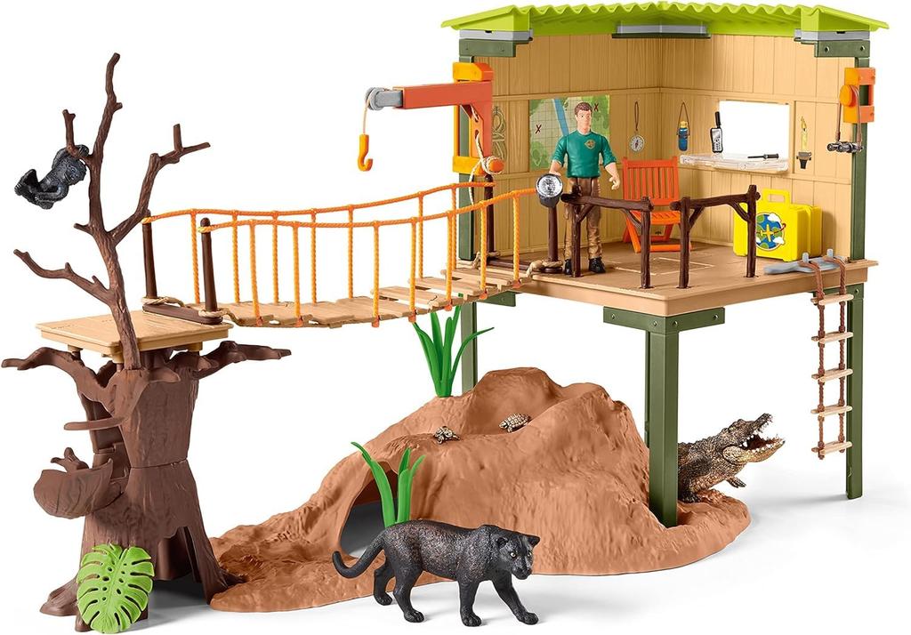 Schleich Wildlife Базовый лагерь в джунглях 42594
