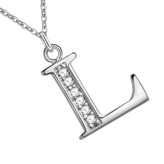 Хороший выбор, ожерелье, популярная серебряная медная цепочка со стразами и английскими буквами