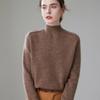 Fanzhen Women's High-Neck Cashmere Knit Sweater