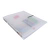 Alpha Vivid Color Chip O-Ring Binder A4 3-hole 2cm, Transparent, 1 Piece