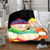 South Park Flannel Blanket Soft Warm All-Season Throw, Design for Camping, Car Travel, Hiking Sofa, Bed, Office Perfect Gift for Parties