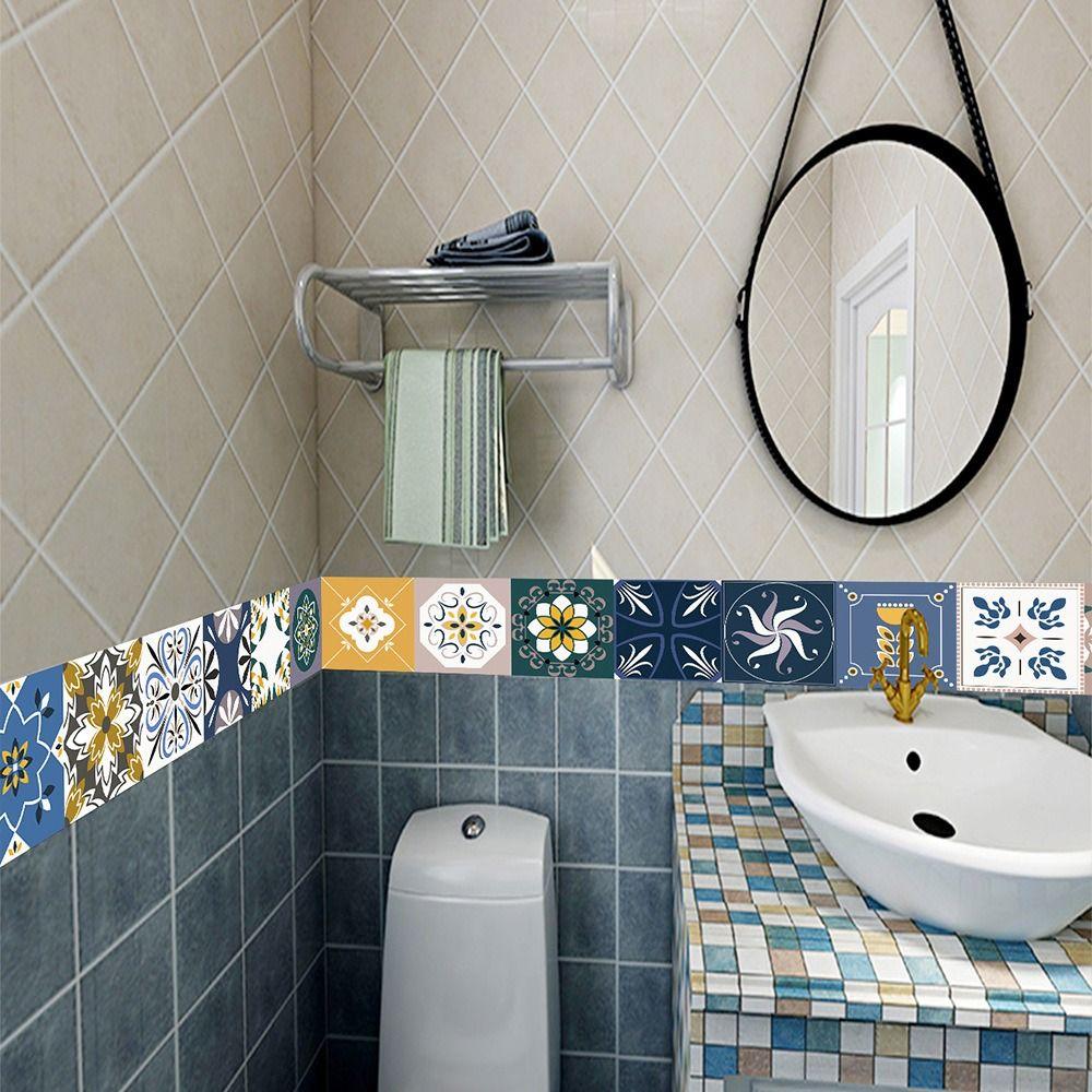 Самоклеящаяся линия талии Водонепроницаемые обои-плинтус Художественная наклейка Декор Бордюры Отделочная линия Ванная комната