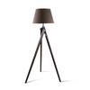 Tripod Floor Lamp - Pine Wood - Cotton & Polyester Lampshade - Height 150 Cm
