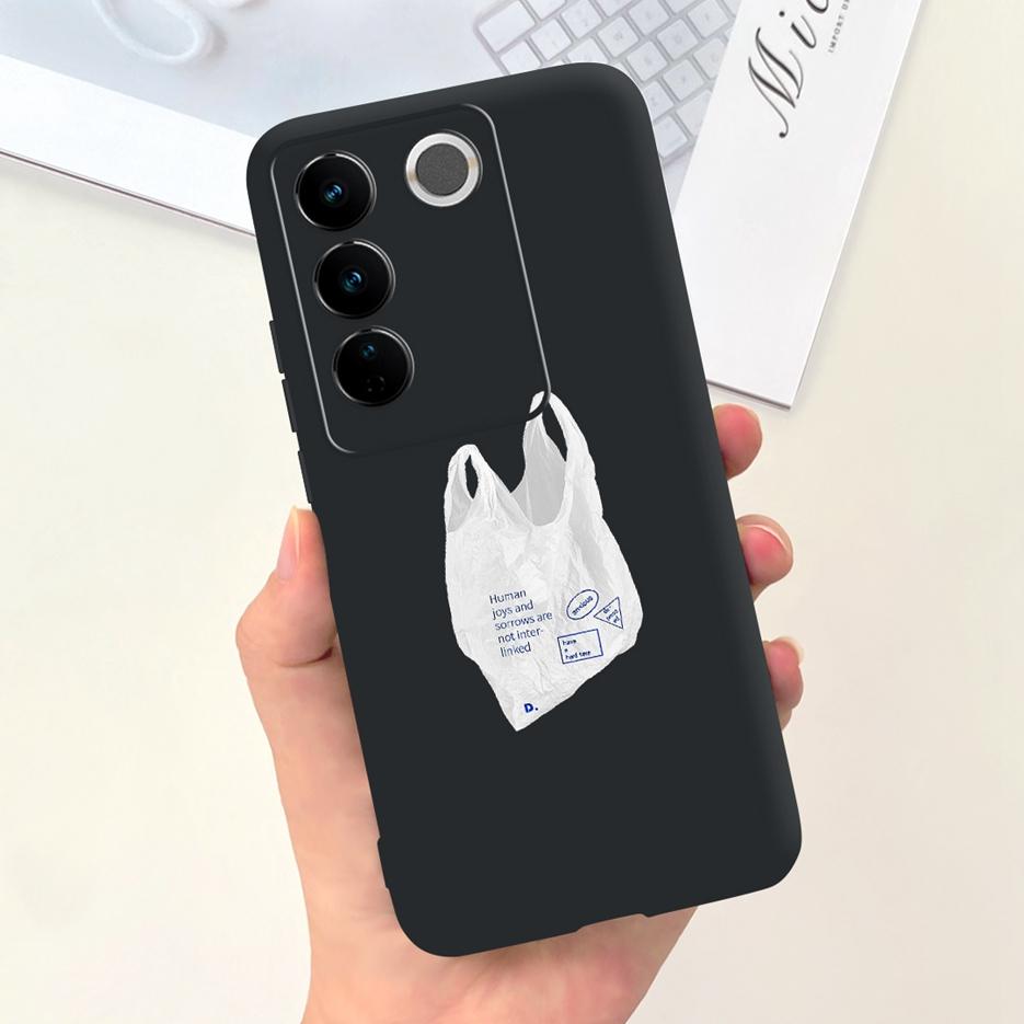 Чехол для Vivo V27 Чехол для Vivo V27e V2237 Милый Модный Расписной Чехол Мягкий Силиконовый Чехол для Телефона Для Vivo V27 Pro V 27 V27e Задняя Крышка Сумки