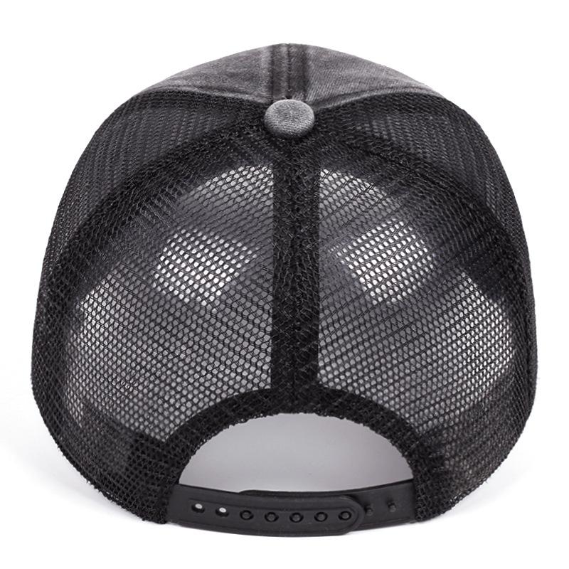 Fashion Hat Washed Cross Ponytail Hat Old Ripped Net Baseball Cap Spring Summer Autumn Sunscreen Shade Cap